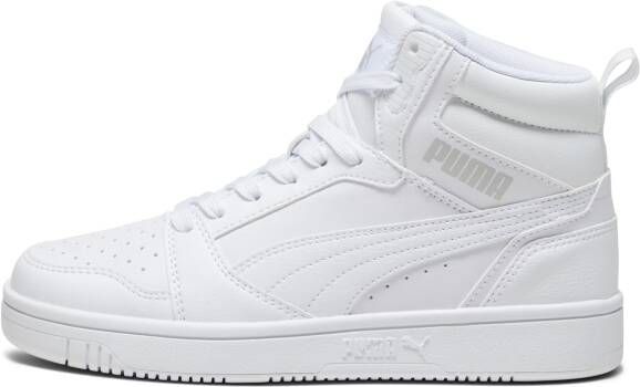 PUMA Rebound V6 Mid Jr Unisex Sneakers White-Cool Light Gray - Foto 4