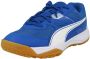 Puma Solarflash Jr II voetbalschoenen blauw wit Jongens Meisjes Imitatieleer 33 - Thumbnail 2
