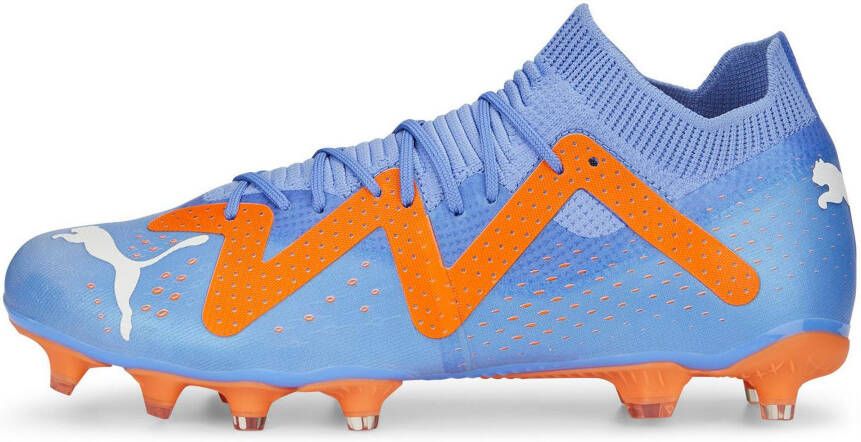 PUMA Future Match Gras Kunstgras Voetbalschoenen (MG) Dames Blauw Oranje Wit - Foto 3