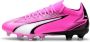 PUMA Ultra Match Gras Kunstgras Voetbalschoenen (MG) Dames Roze Wit Zwart - Thumbnail 4