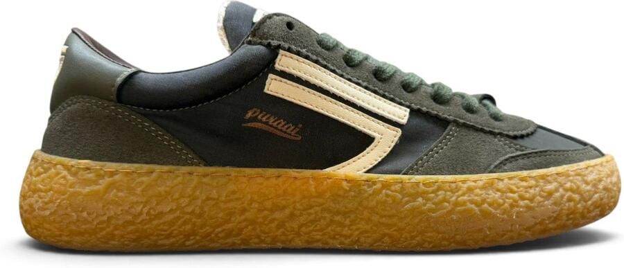 Puraai Sneakers laag 'SIDRO' groen