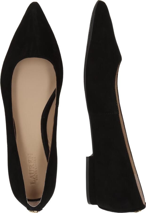 Lauren Ralph Lauren Leren ballerina's met blokhak model 'LONDYN' - Foto 2