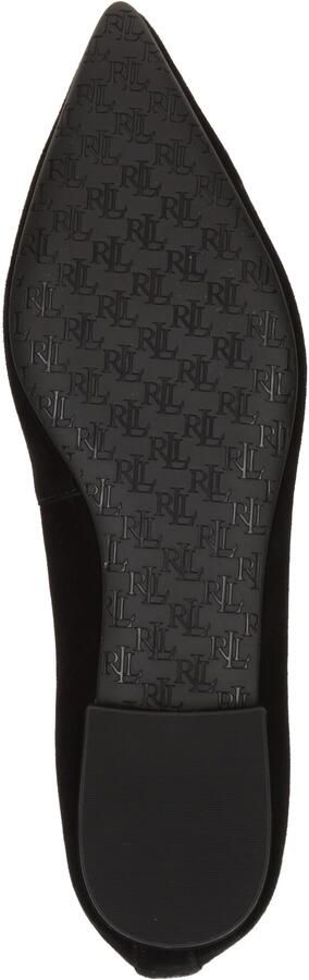 Lauren Ralph Lauren Leren ballerina's met blokhak model 'LONDYN' - Foto 3