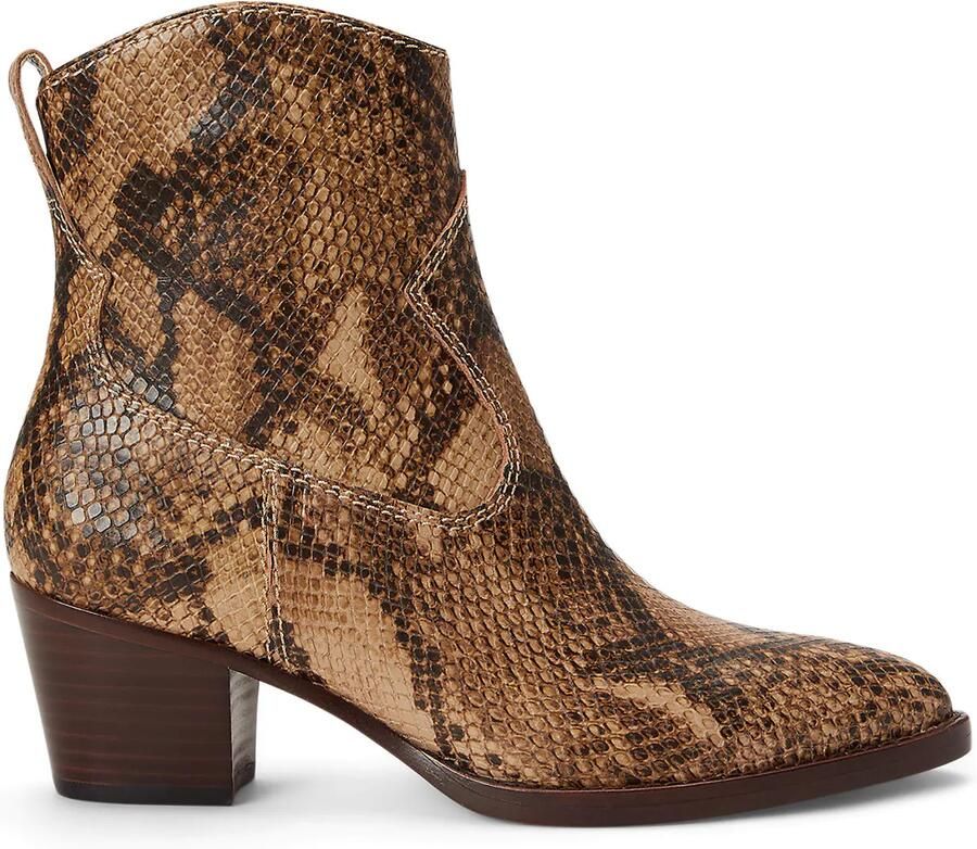 Lauren Ralph Lauren Cowboylaarzen 'HARPHER' bruin lichtbruin zwart