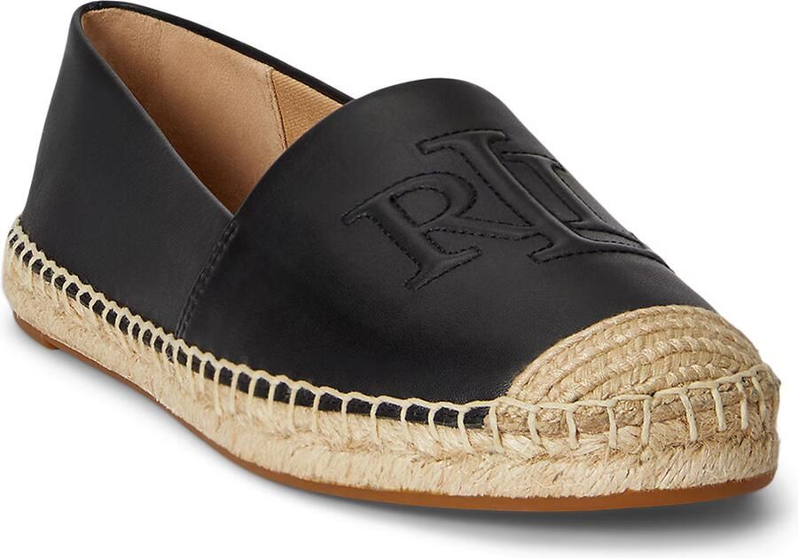 LAUREN RALPH LAUREN Espadrilles Dames Cameryn Lg 2 Maat: 38 Materiaal: Leer Kleur: Zwart - Foto 6