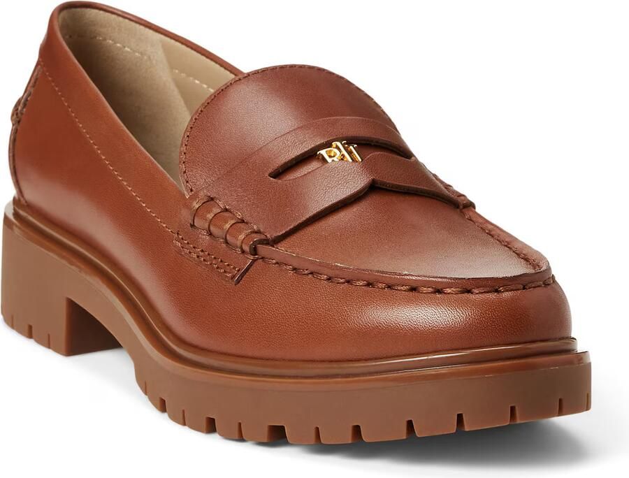 Lauren Ralph Lauren Loafers Marli-Flats-Loafer in bruin - Foto 6