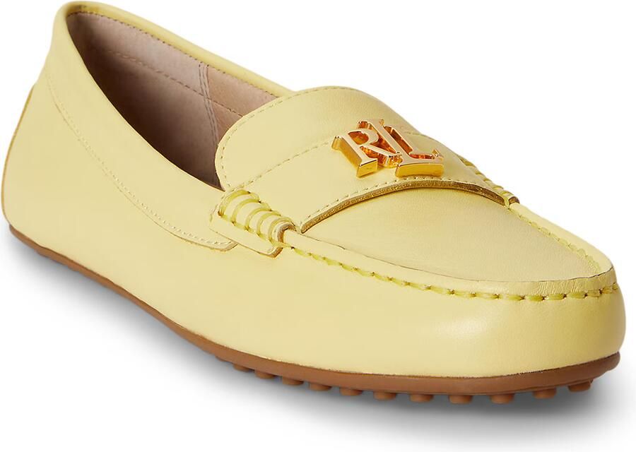 LAUREN RALPH LAUREN Loafers Dames Barnsbury Flats Driver Maat: 40 5 Materiaal: Leer Kleur: Geel - Foto 6