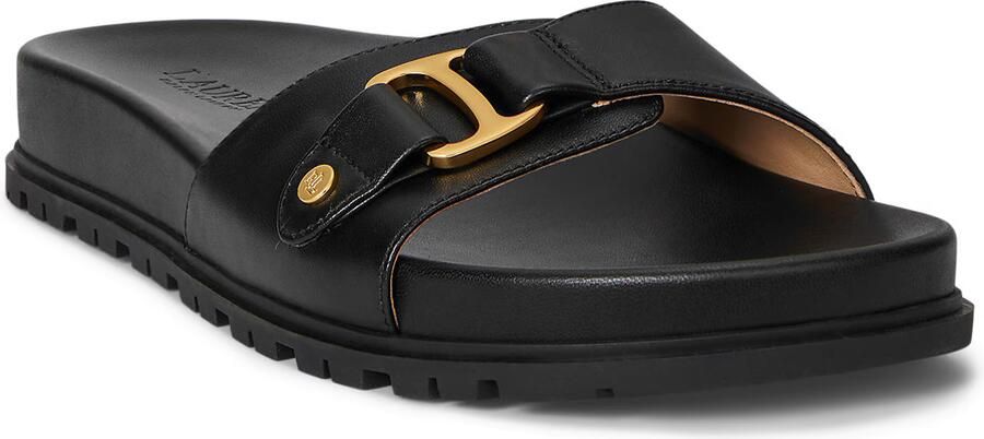 Lauren Ralph Lauren Slippers van echt leer model 'TASHA'