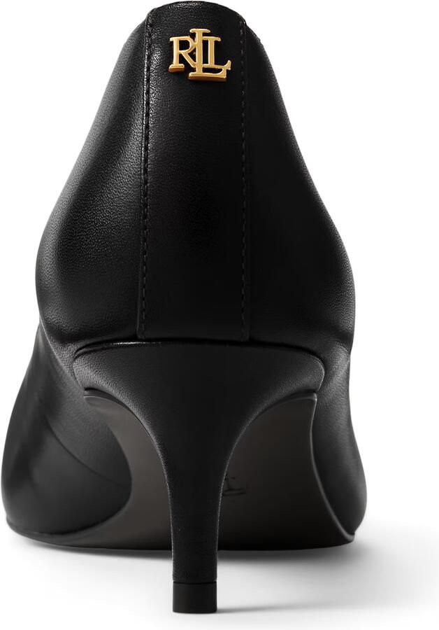 Lauren Ralph Lauren Pumps van leer met elastisch riempje model 'ADRIENNE' - Foto 4