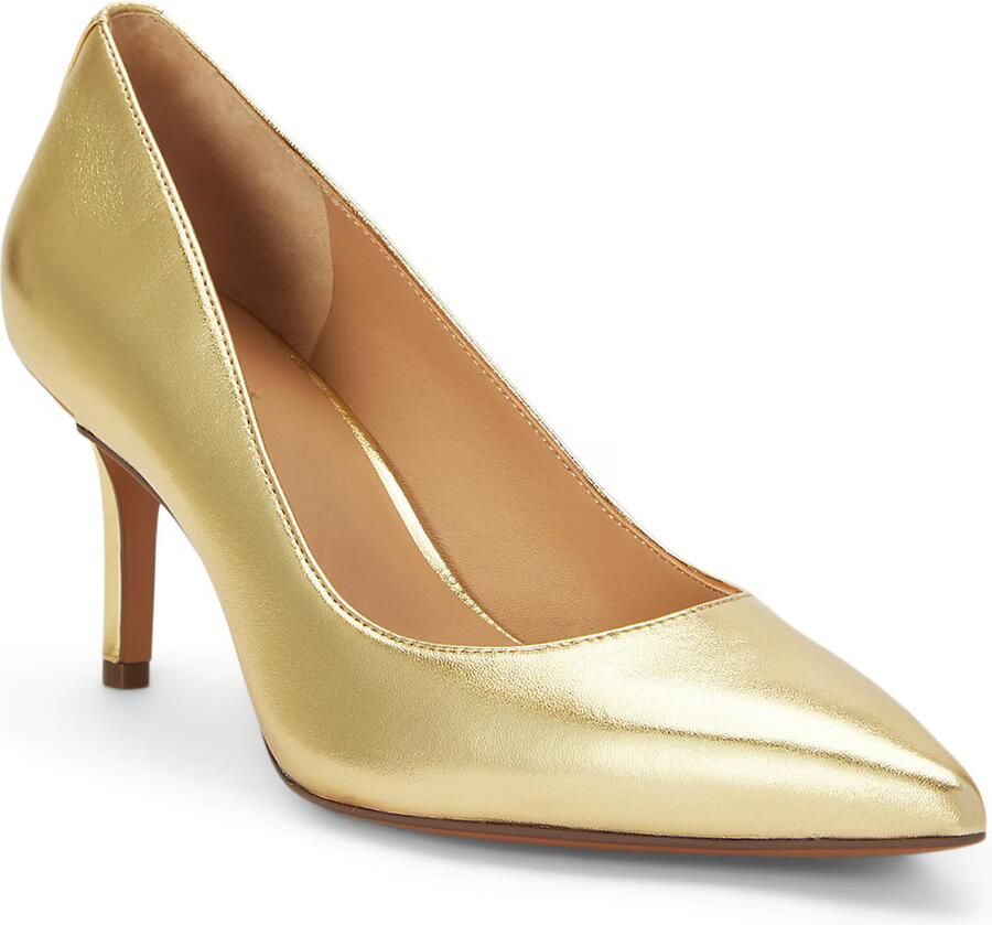 Lauren Ralph Lauren Pumps van echt leer met logodetail