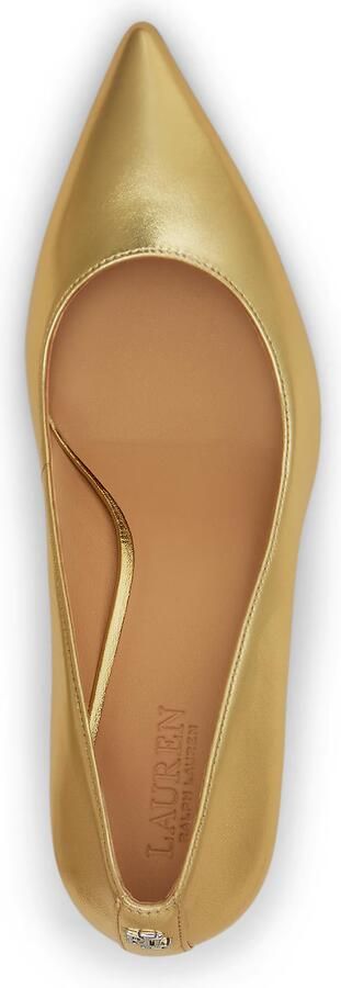 Lauren Ralph Lauren Pumps van echt leer met logodetail - Foto 4