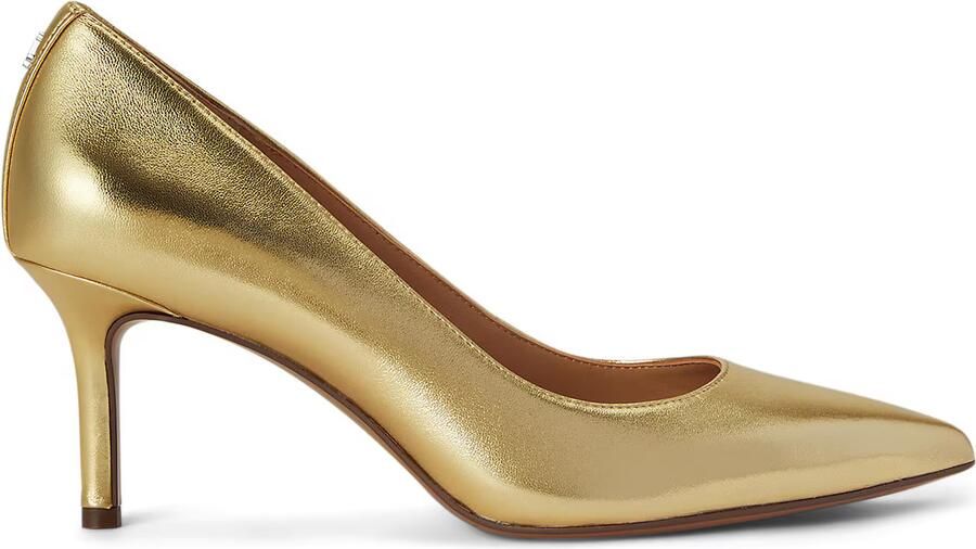 Lauren Ralph Lauren Pumps van echt leer met logodetail - Foto 3