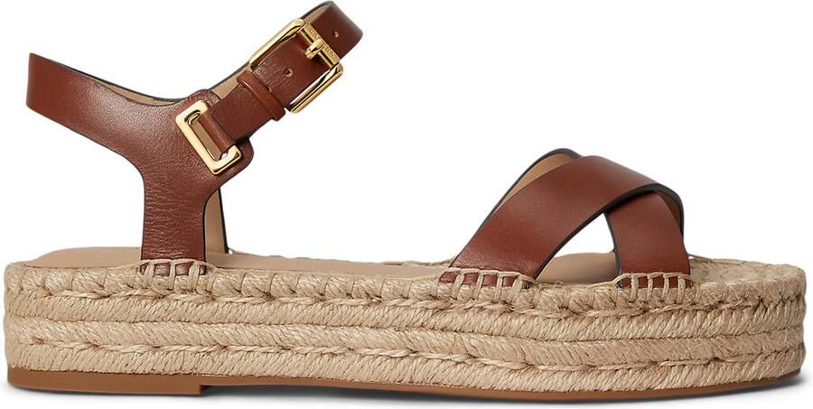 Lauren Ralph Lauren sandalen van puur leer model 'EMERYN ESPDR' - Foto 3
