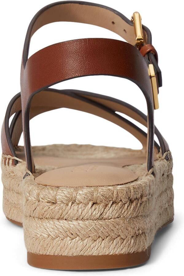 Lauren Ralph Lauren sandalen van puur leer model 'EMERYN ESPDR' - Foto 2