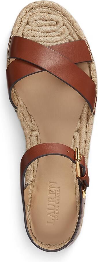 Lauren Ralph Lauren sandalen van puur leer model 'EMERYN ESPDR' - Foto 4