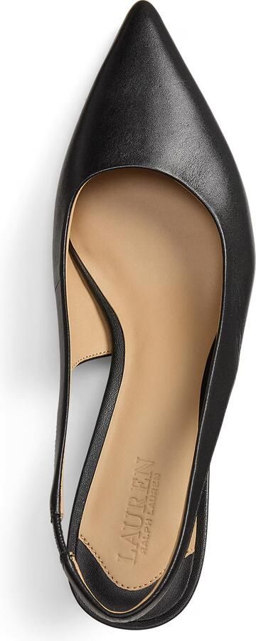 Lauren Ralph Lauren Pumps van leer met naaldhak model 'LOLAH II' - Foto 5