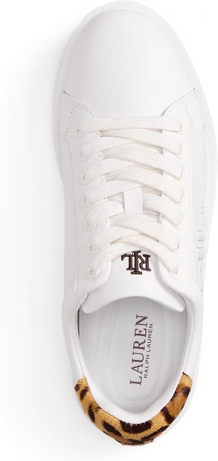 Lauren Ralph Lauren Sneakers laag 'AINSLEY' bruin lichtbruin zwart wit - Foto 3