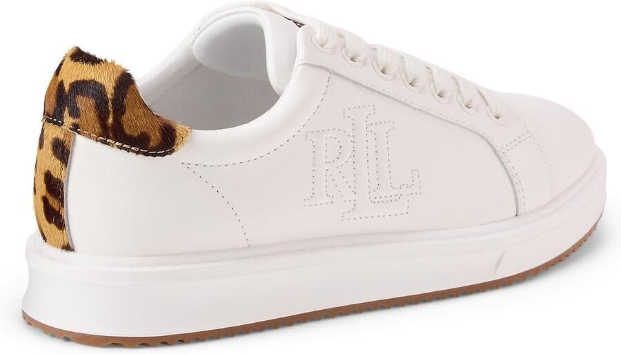 Lauren Ralph Lauren Sneakers laag 'AINSLEY' bruin lichtbruin zwart wit - Foto 2