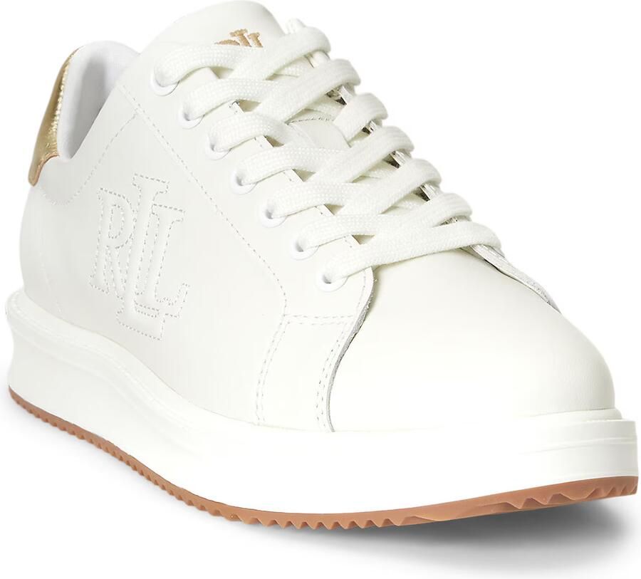 Lauren Ralph Lauren Sneakers laag 'AINSLEY' goud wit