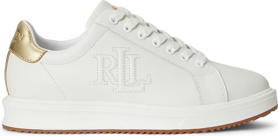 Lauren Ralph Lauren Sneakers laag 'AINSLEY' goud wit - Foto 3