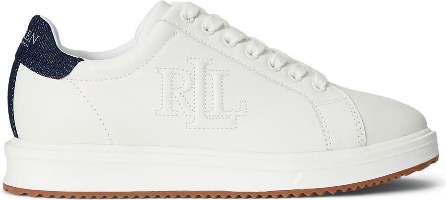 Lauren Ralph Lauren Sneakers van een mix van leer en textiel model 'AINSLEY'