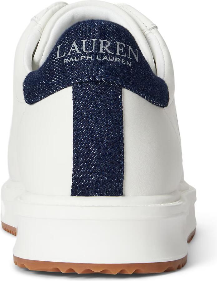 Lauren Ralph Lauren Sneakers van een mix van leer en textiel model 'AINSLEY' - Foto 3