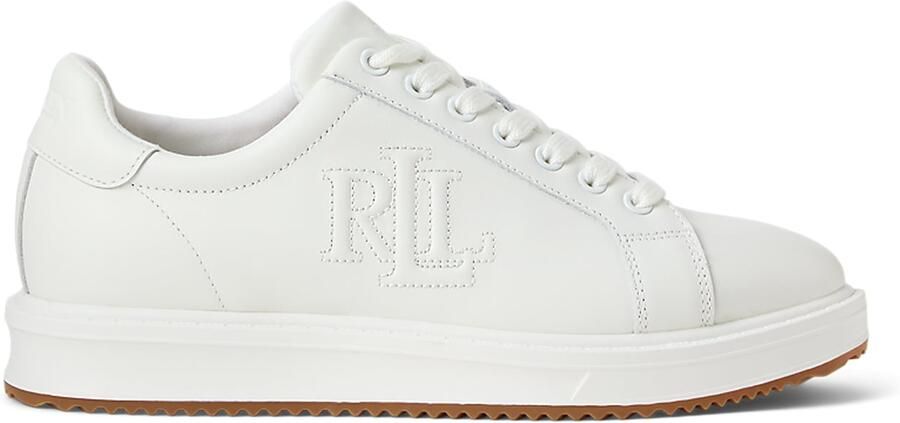 Lauren Ralph Lauren Sneakers van echt leer met logostitching model 'Ainsley'