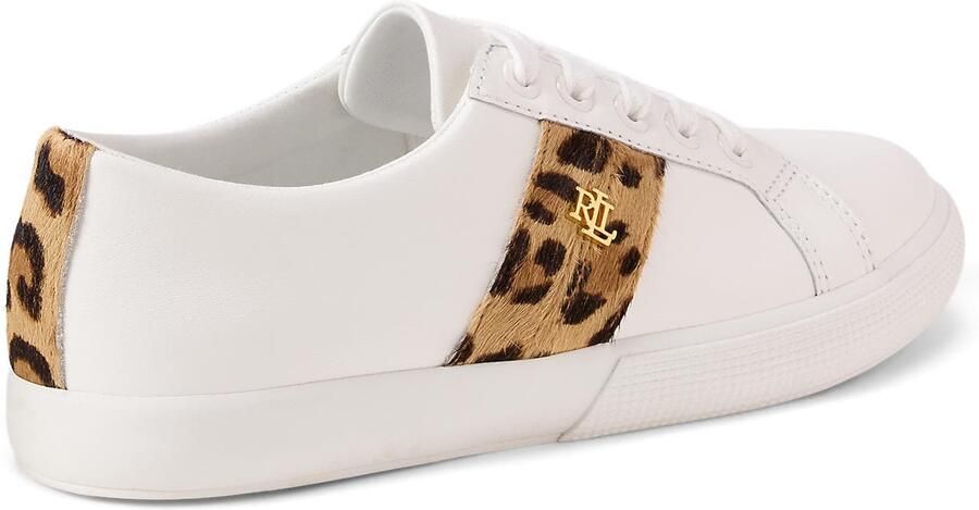 Lauren Ralph Lauren Sneakers laag cappuccino zwart wit - Foto 4