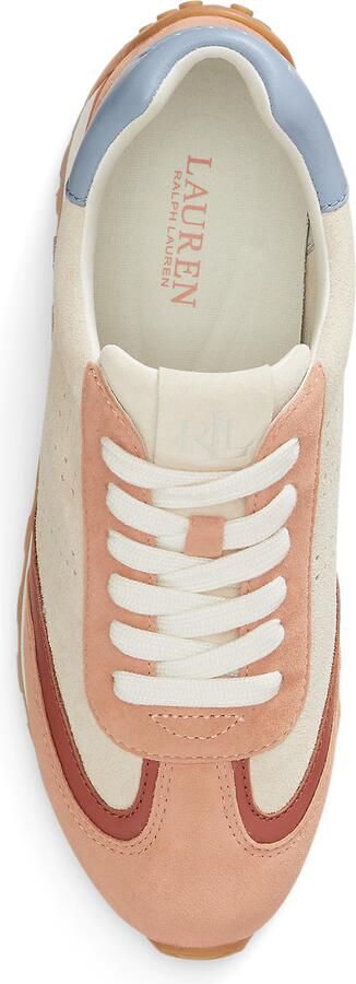 Lauren Ralph Lauren Sneakers laag 'DANI' sand lichtblauw abrikoos kersrood - Foto 4