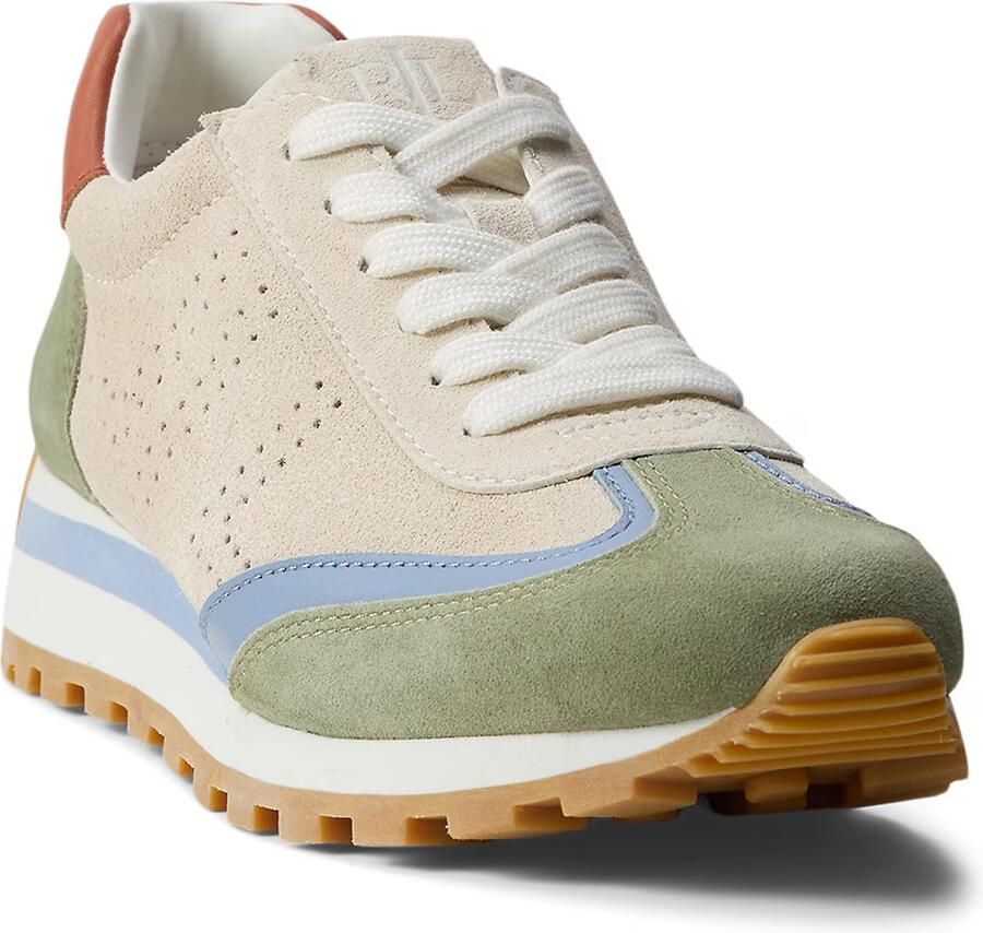 Lauren Ralph Lauren Sneakers laag 'DANI' sand lichtblauw kiwi