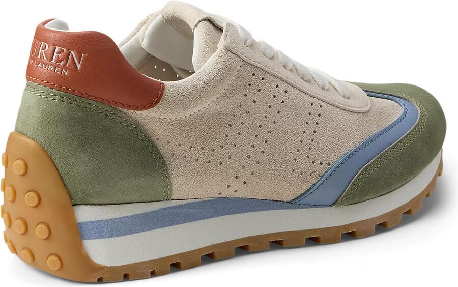 Lauren Ralph Lauren Sneakers laag 'DANI' sand lichtblauw kiwi - Foto 2
