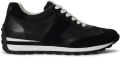 Lauren Ralph Lauren Sneakers van echt rundleer model 'DANI' - Zwart