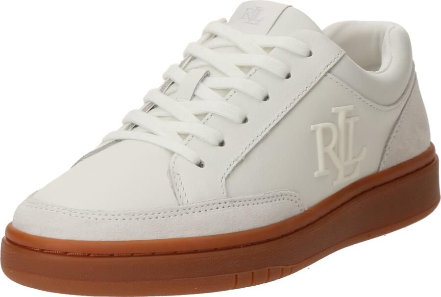 LAUREN RALPH LAUREN Lage Sneakers Dames Hailey 6 Low Top Lace Maat: 37 Materiaal: Leer Kleur: Wit - Foto 5