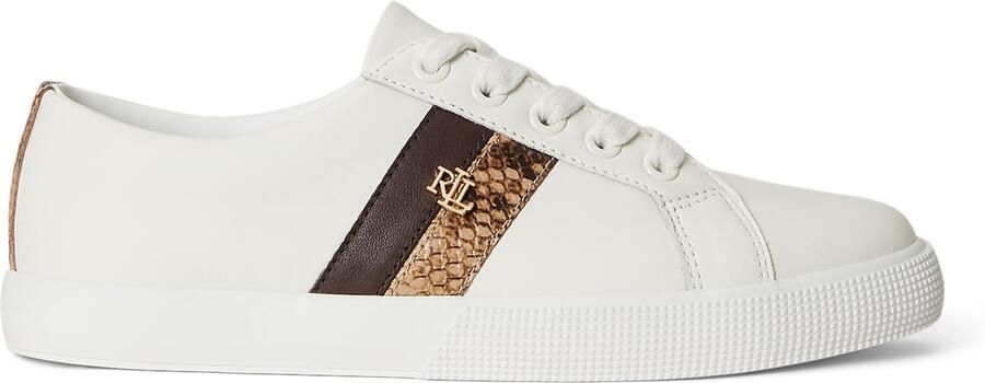 Lauren Ralph Lauren Sneakers laag 'JANSON II' bruin cappuccino wit