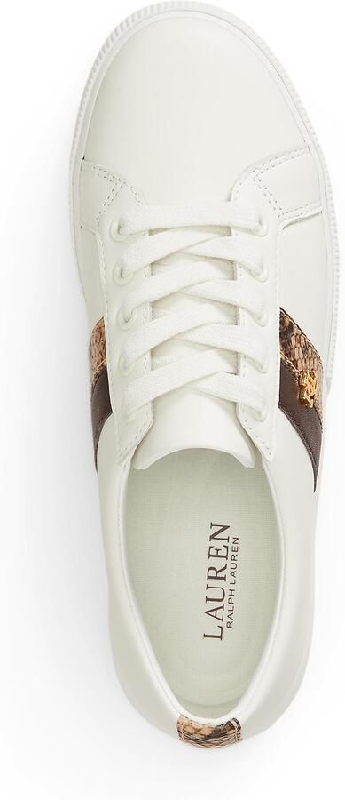 Lauren Ralph Lauren Sneakers laag 'JANSON II' bruin cappuccino wit - Foto 4
