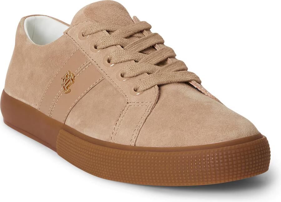 Lauren Ralph Lauren Sneakers van echt suède met logodetail
