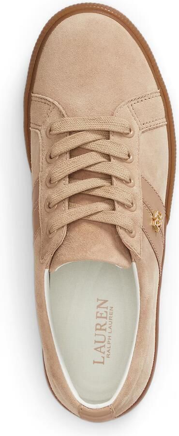 Lauren Ralph Lauren Sneakers van echt suède met logodetail - Foto 3