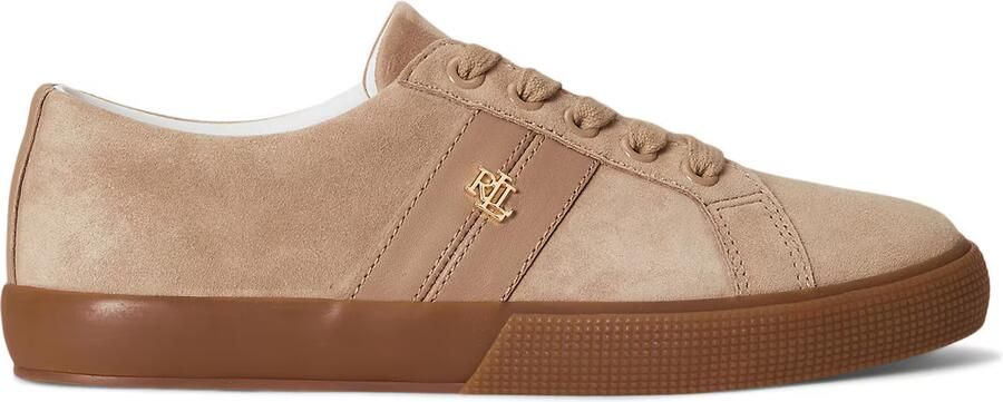 Lauren Ralph Lauren Sneakers van echt suède met logodetail - Foto 4