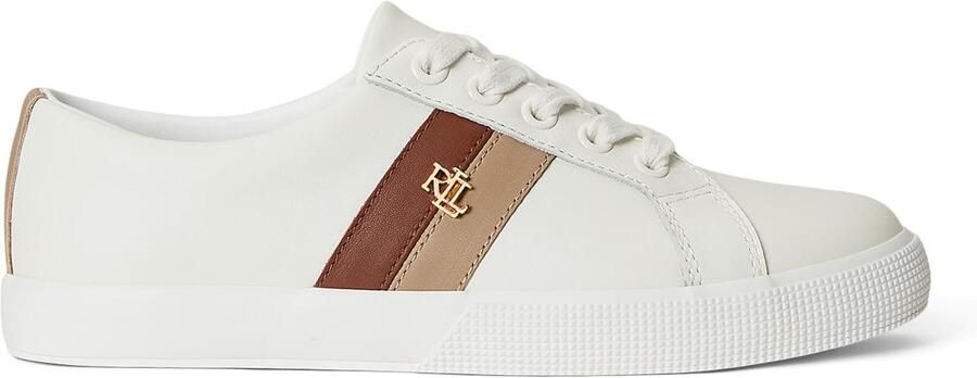 Lauren Ralph Lauren Sneakers laag 'JANSON II' cognac cappuccino wit - Foto 4