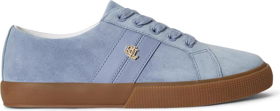 Lauren Ralph Lauren Sneakers van echt suède met logodetail - Foto 3