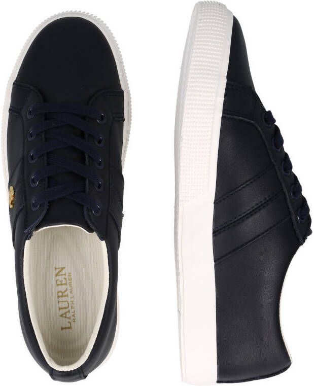 Polo Ralph Lauren Janson II Leren Sneakers met Sportieve Strepen Blue Dames - Foto 9