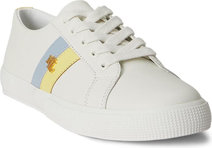 Lauren Ralph Lauren Sneakers laag 'JANSON II' lichtblauw geel wit
