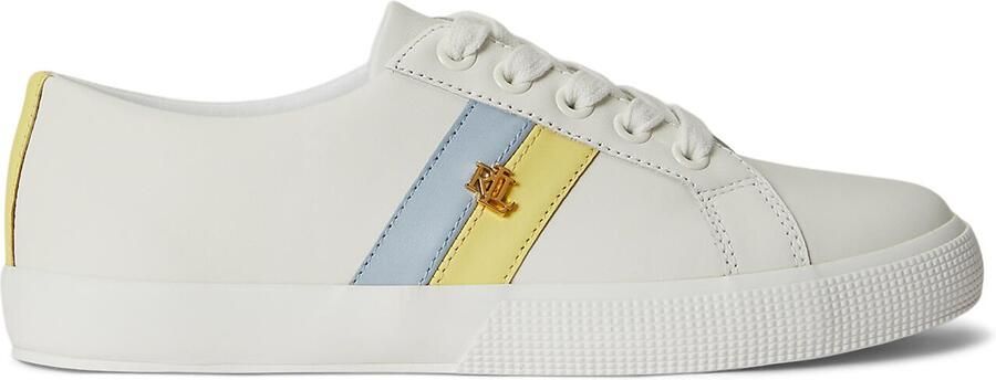 Lauren Ralph Lauren Sneakers laag 'JANSON II' lichtblauw geel wit - Foto 3