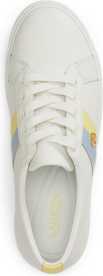 Lauren Ralph Lauren Sneakers laag 'JANSON II' lichtblauw geel wit - Foto 4