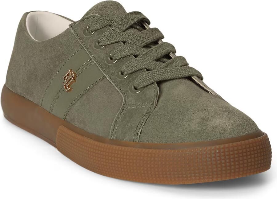 Lauren Ralph Lauren Sneakers van echt suède met logodetail