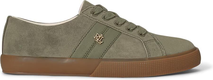 Lauren Ralph Lauren Sneakers van echt suède met logodetail - Foto 4