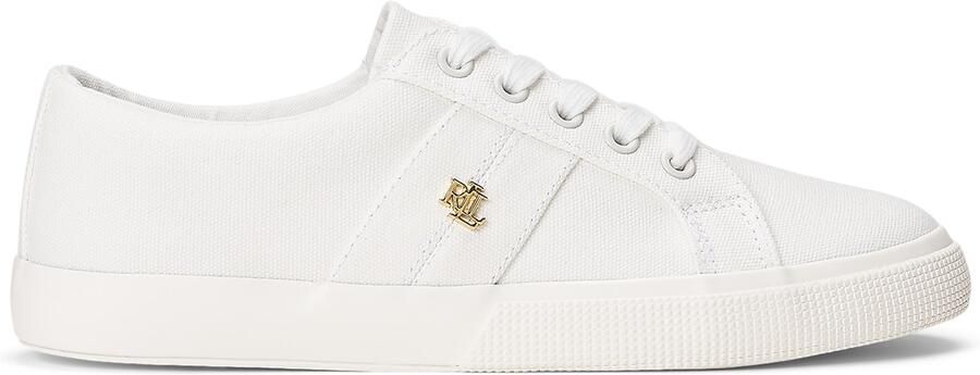 Ralph Lauren Sportieve witte sneakers met iconisch logo White Dames