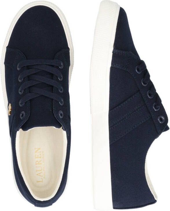 Polo Ralph Lauren Janson II Leren Sneakers met Sportieve Strepen Blue Dames - Foto 10