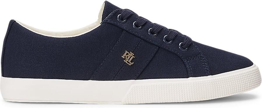 Lauren Ralph Lauren Sneakers Janson II Canvas Vulc Sneakers in blauw - Foto 6