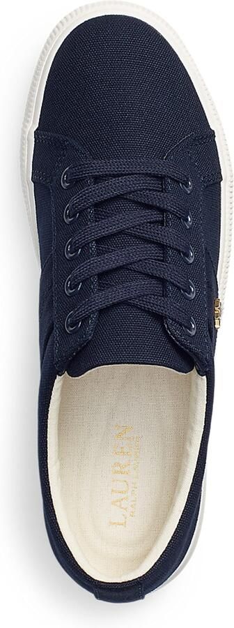 Lauren Ralph Lauren Sneakers Janson II Canvas Vulc Sneakers in blauw - Foto 3